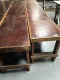 Wooden Benches  10' L x 32