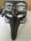 New Decorative black/ grey, bird nose, rhinestone accents, face mask