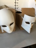 New White masks. 11) full face 9) square face