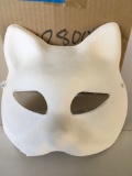 New White, cat face masks