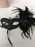 New Black, feathered, eye masks