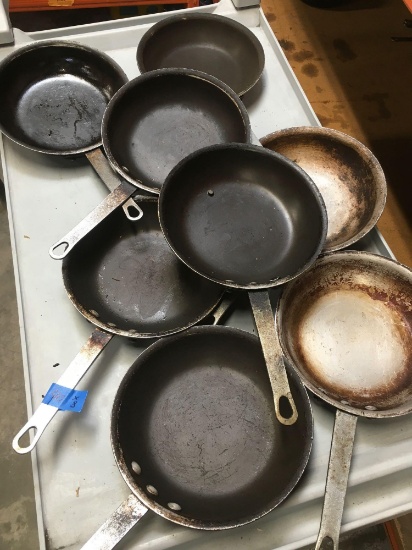 8" frying pans. 8 pieces