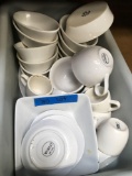 Lot. Assorted cups, serving dishes, saucers