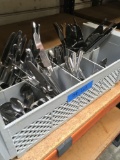 Lot. 100+ Assorted Cutlery with caddy