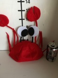 New felt crab hats