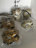 New 12) gold 3) assorted beige masks