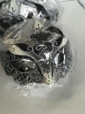 New black and silver eye masks