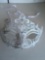 New metal white color with rhinestone eye masks