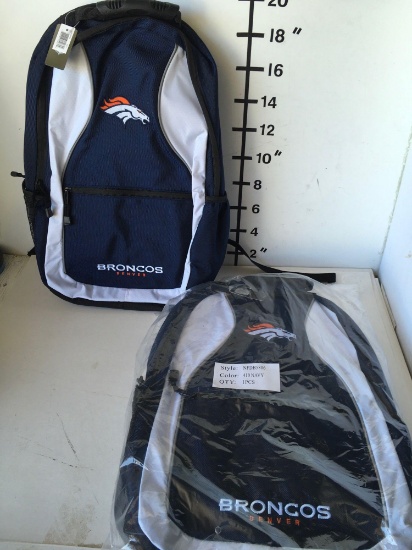 Football team New Bronco Denver back packs