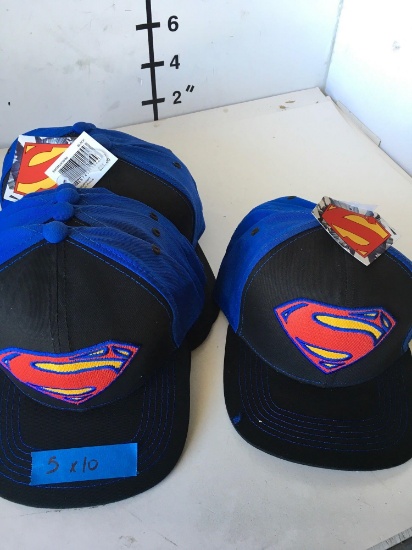 New Superman baseball hats. Size: One Size