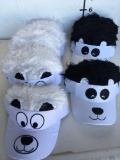 New white/ black FlairHair visors. 5) black hair 8) white hair