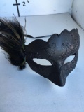 New black with glitter eye masks