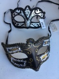 New 3) black with white 9) gold with black eye masks