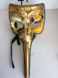 New gold/ beige with musical notes bird nose masks