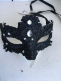 New black with rhinestone eye masks