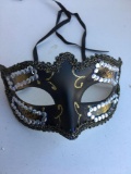 New black with gold eye masks