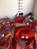 New assorted lobster/ jellybean style hats . 2) sparkly 9) Jacobson 4) squid style Size: One Size