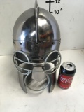 New metal Roman sugar loaf warrior gladiator armor helmet size fits most