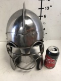 New metal sugar loaf Roman gladiator armor helmet size fits most