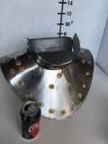 New metal warrior breast plate with gold accents size fits most