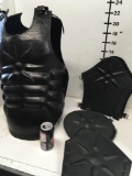 New leather like warrior vest with shield, etc,size fits most