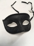 New black with glitter eye masks size fits most