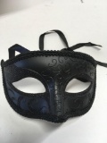 New black with glitter eye masks