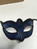 New black/ blue glitter eye masks