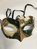New Green/ beige with musical notes eye masks