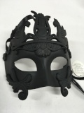 New black Venetian style eye masks