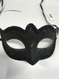 New black with glitter eye masks.