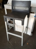 Aluminum bar stools, Plastic seats, Made in Italy