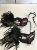 New 13) black/ checkered 7) black / swirls eye masks