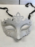 New white with glitter eye masks