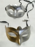 New 10) gold with silver 9) silver eye masks