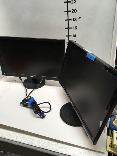 AOC and Acer computer monitors