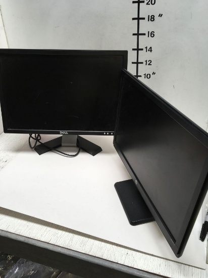 Dell and HP computer monitors