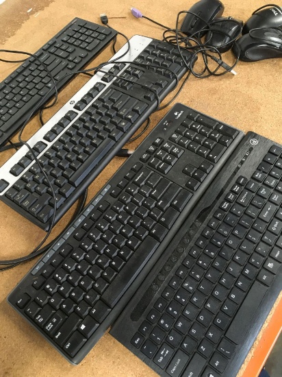 Computer 4) keyboards 4) mouse