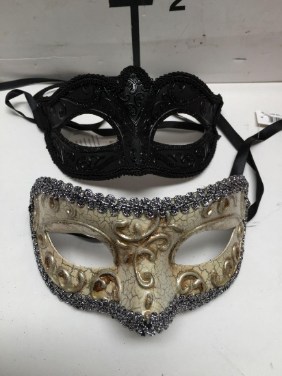 New 18) black with glitter 11) beige with silver eye masks