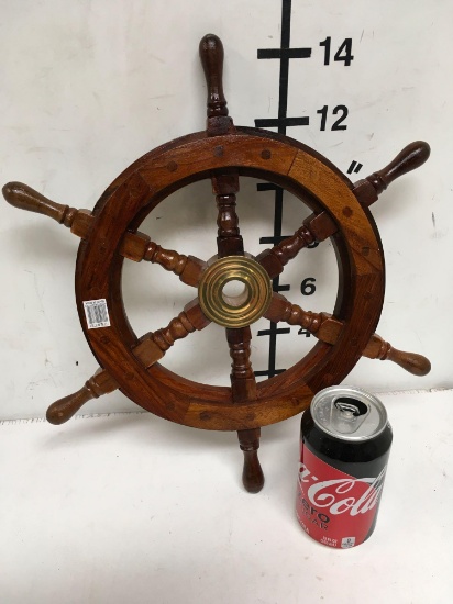 New nautical 14" ship wheel. Individually boxed