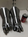 New metal pair of medieval gloves. Fits most