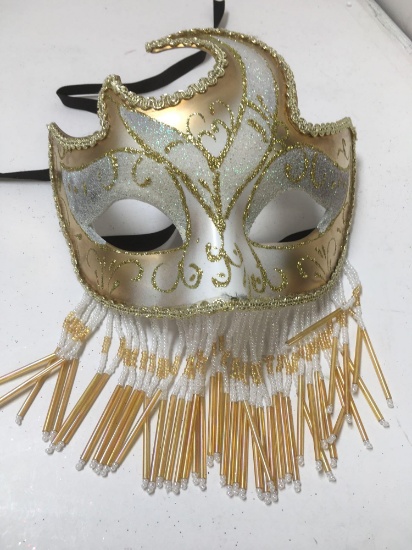 New gold with white eye masks