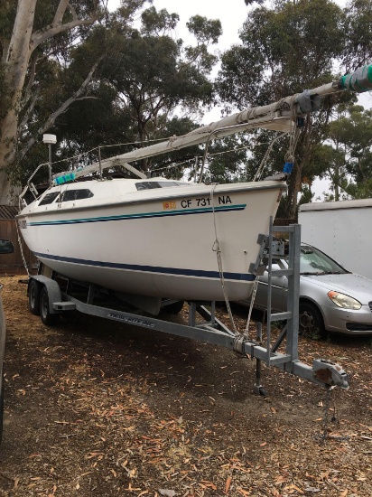 1995 25' Catalina 250 Sailboat / 1995 Trail-Rite Inc. trailer,   Have Title for Both