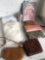 Lot. Wall art, 2) Michael Kors wallets, 1) Dooley Bourke wallet. 2) protective bag covers 2) small