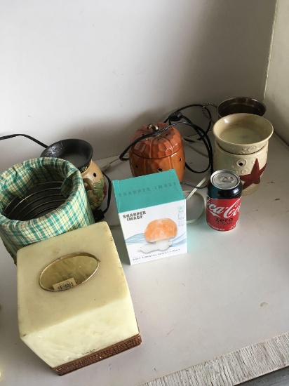 Lot. Assorted items. Night light, candle lights, etc