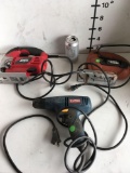 Black & Decker JS4000, Skil 4495, Ryobi D42 tools all three turned on and WORK