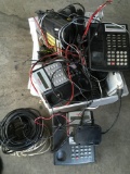 Lot. Phone system, assorted cables, key boards, etc