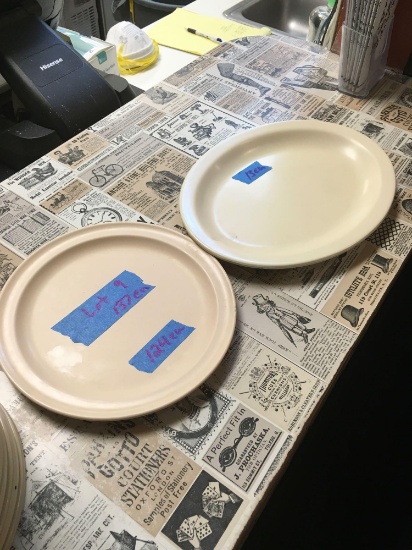 Witco, 124) each round plates 13) each oval plates