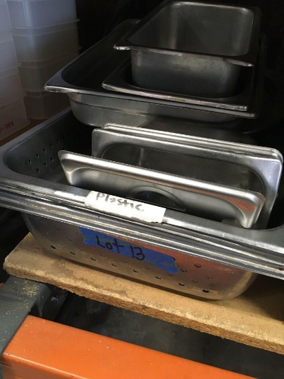 Misc lot. Full pans, 1/2,1/3,1/9, lids