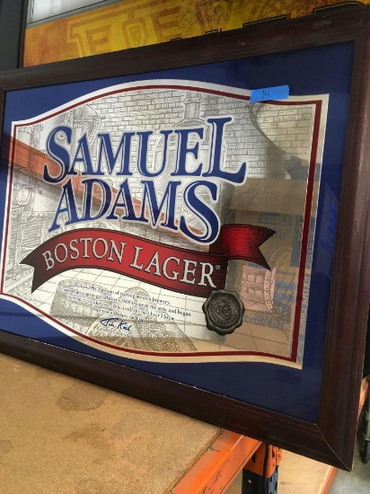 Samuel Adams Boston mirror sign 31" x 42"